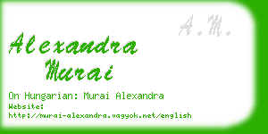 alexandra murai business card